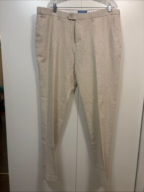 Aeoteokey Men’s Classic Cotton Linen Dress Pants 3XL 40”X 34” L